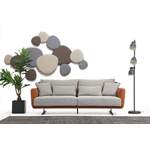 2/3-Sitzer Sofa von JVmoebel, in der Farbe Grau, aus Stoff, andere Perspektive, Vorschaubild