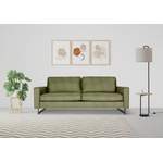 2/3-Sitzer Sofa von PLACES OF STYLE, in der Farbe Grün, aus Kunstleder, andere Perspektive, Vorschaubild