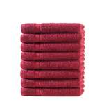 Handtuch-Set von Hometex Premium Textiles, in der Farbe Rot, andere Perspektive, Vorschaubild