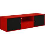 TV-Lowboard von Hammel Furniture, in der Farbe Rot, aus Massivholz, andere Perspektive, Vorschaubild