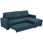 2/3-Sitzer Sofa von Livetastic, in der Farbe Blau, aus Textil, andere Perspektive, Vorschaubild