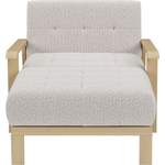 Recamiere von sit&more, in der Farbe Beige, aus Velours, andere Perspektive, Vorschaubild