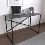 Schreibtisch von VCM, in der Farbe Grau, aus Holzwerkstoff, andere Perspektive, Vorschaubild