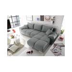 Ecksofa von Stylefy, in der Farbe Grau, aus Strukturstoff, andere Perspektive, Vorschaubild