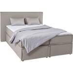 Boxspringbett von LeGer Home by Lena Gercke, in der Farbe Braun, aus Polyester, andere Perspektive, Vorschaubild