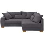 Ecksofa von home affaire, in der Farbe Grau, aus Cord, andere Perspektive, Vorschaubild