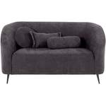 2/3-Sitzer Sofa von Leonique, in der Farbe Schwarz, aus Teilmassiv, andere Perspektive, Vorschaubild
