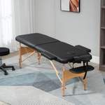 Massagesessel von HOMCOM, in der Farbe Schwarz, aus Kunstleder, andere Perspektive, Vorschaubild