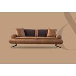 2/3-Sitzer Sofa von JVmoebel, in der Farbe Braun, aus Kunstleder, andere Perspektive, Vorschaubild