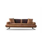 2/3-Sitzer Sofa von JVmoebel, in der Farbe Braun, aus Kunstleder, Vorschaubild