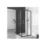 Dusch von Boromal, in der Farbe Schwarz, aus Sicherheitsglas, andere Perspektive, Vorschaubild