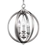 Deckenlampe von Elstead Lighting, in der Farbe Silber, aus Metall, Vorschaubild