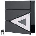 Briefkasten von ML-Design, in der Farbe Schwarz, aus Stahl, Vorschaubild