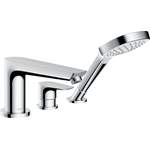 Wannenarmatur von Hansgrohe, in der Farbe Silber, aus Metall, andere Perspektive, Vorschaubild