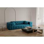 2/3-Sitzer Sofa von Fun Moebel, in der Farbe Blau, aus Stoff, Vorschaubild