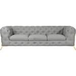 Chesterfieldsofa von Leonique, in der Farbe Silber, aus Teilmassiv, andere Perspektive, Vorschaubild