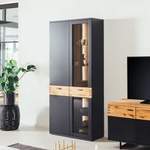 Standvitrine von TopDesign, in der Farbe Schwarz, aus Holzwerkstoff, andere Perspektive, Vorschaubild