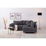 Ecksofa von home affaire, in der Farbe Grau, aus Cord, andere Perspektive, Vorschaubild