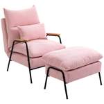 Relaxsessel von HOMCOM, in der Farbe Rosa, aus Stahl, Vorschaubild