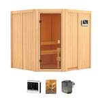 Sauna-Kabine von Welltime, in der Farbe Beige, aus Naturbelassen, Vorschaubild