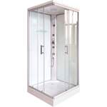 Dusch von Sanotechnik, in der Farbe Weiss, aus Sicherheitsglas, andere Perspektive, Vorschaubild