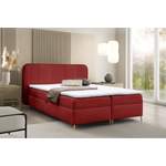 Boxspringbett von AN-MOEBEL4U, in der Farbe Rot, aus Polyester, andere Perspektive, Vorschaubild