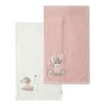 Handtuch-Set von Sterntaler, in der Farbe Rosa, aus Baumwolle, andere Perspektive, Vorschaubild