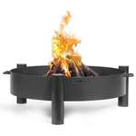 Feuerstelle von CookKing, in der Farbe Schwarz, aus Stahl, andere Perspektive, Vorschaubild