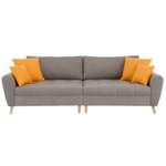 Bigsofa von home affaire, in der Farbe Grau, aus Microfaser, andere Perspektive, Vorschaubild