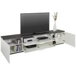 TV-Lowboard von Modern Living, in der Farbe Grau, aus Metall, andere Perspektive, Vorschaubild