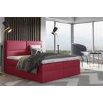 Boxspringbett von Stylefy, in der Farbe Rot, aus Velours, andere Perspektive, Vorschaubild