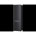 Kühl-Gefrierkombi von LG, in der Farbe Schwarz, aus Sicherheitsglas, andere Perspektive, Vorschaubild