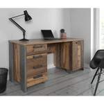 Schreibtisch von Fredriks, in der Farbe Braun, aus Holzwerkstoff, andere Perspektive, Vorschaubild