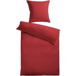 Bettwäsche-Garnitur von Kinzler, in der Farbe Rot, aus Fleece, Vorschaubild