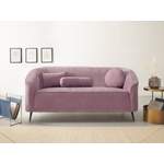2/3-Sitzer Sofa von Leonique, in der Farbe Rosa, aus Teilmassiv, andere Perspektive, Vorschaubild