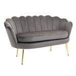 2/3-Sitzer Sofa von HOMCOM, in der Farbe Grau, aus Polyester, Vorschaubild