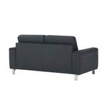 2/3-Sitzer Sofa, in der Farbe Schwarz, aus Mikrofaser, andere Perspektive, Vorschaubild