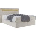 Boxspringbett von WFL GROUP, in der Farbe Beige, andere Perspektive, Vorschaubild