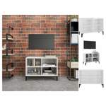 TV-Lowboard von VIDAXL, in der Farbe Weiss, aus Holz, andere Perspektive, Vorschaubild