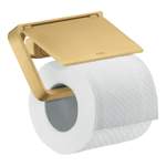 Toilettenpapierhalter von HANSGROHE, in der Farbe Gold, aus Metall, andere Perspektive, Vorschaubild