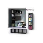 TV-Lowboard von Vicco, in der Farbe Schwarz, aus Spanplatte, Vorschaubild