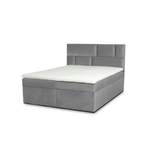 Boxspringbett von Stylefy, in der Farbe Grau, aus Velours, andere Perspektive, Vorschaubild