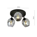 Deckenlampe von EMIBIG LIGHTING, in der Farbe Schwarz, aus Metall, andere Perspektive, Vorschaubild