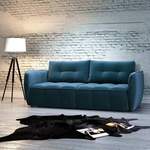 Schlafsofa von Premium Living, in der Farbe Blau, aus Textil, andere Perspektive, Vorschaubild