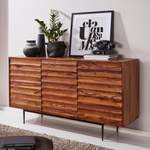 Sideboard von Wohnling, in der Farbe Schwarz, aus Holz, andere Perspektive, Vorschaubild