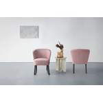 Uberwurf von exxpo - sofa fashion, in der Farbe Rosa, aus Samtvelours, andere Perspektive, Vorschaubild