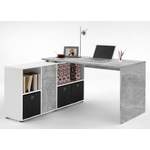 Schreibtisch von FMD, in der Farbe Grau, aus Holzwerkstoff, andere Perspektive, Vorschaubild