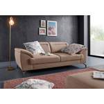 2/3-Sitzer Sofa von sit&more, in der Farbe Beige, aus Massivholz, andere Perspektive, Vorschaubild