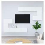 TV-Schrank von vidaXL, in der Farbe Weiss, aus Holzwerkstoff, andere Perspektive, Vorschaubild