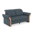 2/3-Sitzer Sofa von home affaire, in der Farbe Blau, aus Teilmassiv, andere Perspektive, Vorschaubild